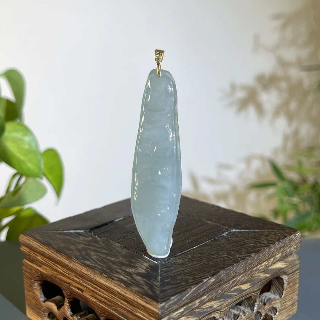 JCB17-58   18K精品天然翡翠A货原石吊坠