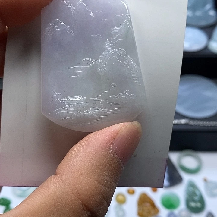 翡翠未镶嵌吊坠(不含链)翡翠挂件