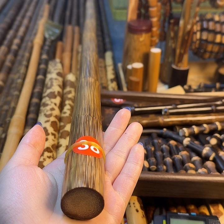 无节实心金丝竹盘玩