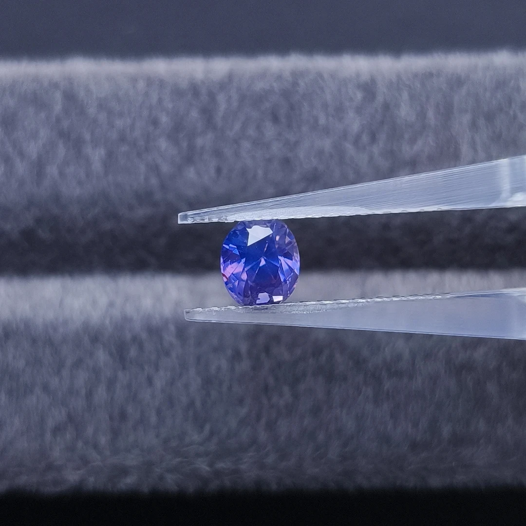 F617-FJ-1.17ct椭圆形无紫色蓝宝石蓝宝石/GRC证书01113500