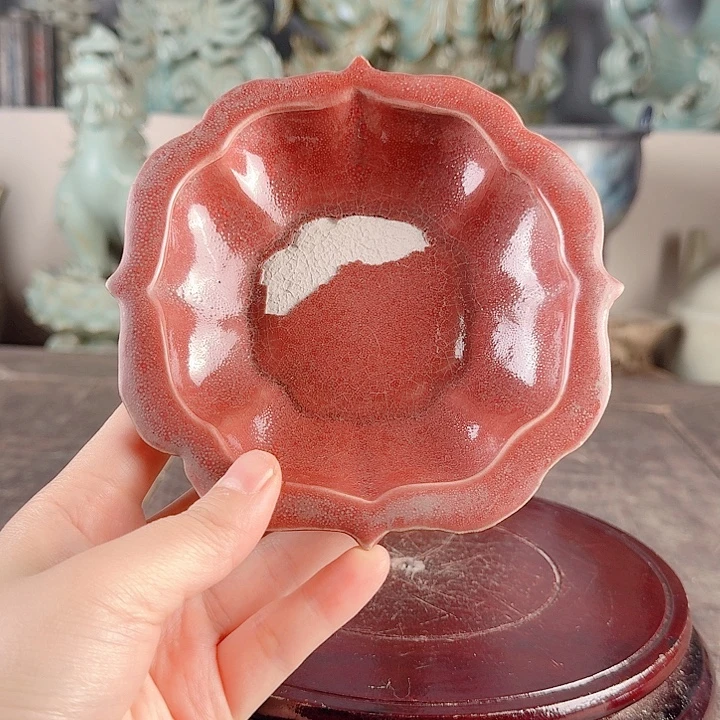 杰***兆汝窑花口洗合作愉快