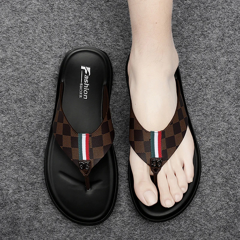 劳玛杜伽时尚拖鞋男士外穿人字拖夏季防滑耐磨夹脚沙滩休闲凉拖鞋