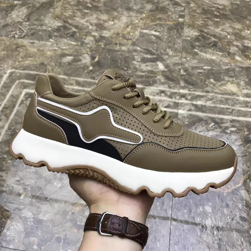 潮男鞋冲孔透气运动休闲鞋轻便厚底潮鞋J5-726-12