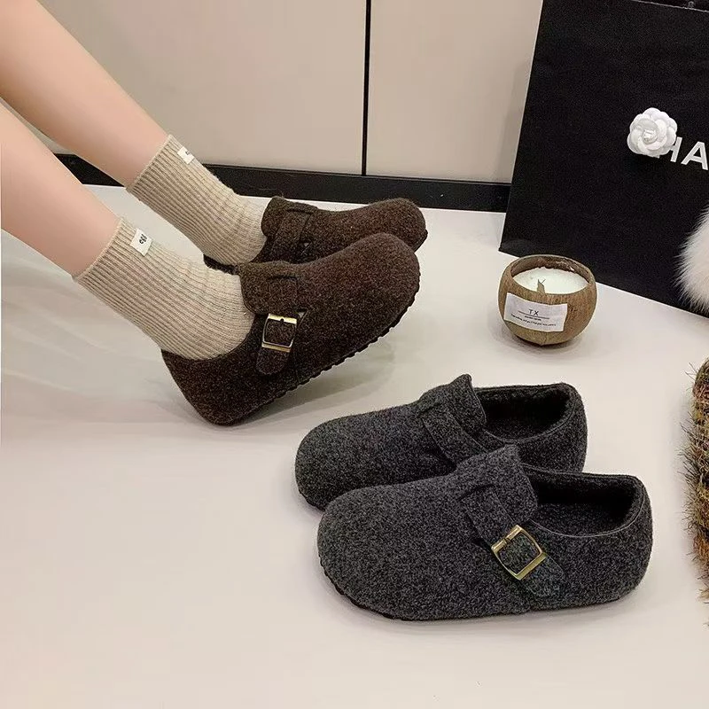 淘鞋馆1022，808新款加羊羔毛增高2厘米舒适百搭潮流软底勃肯鞋