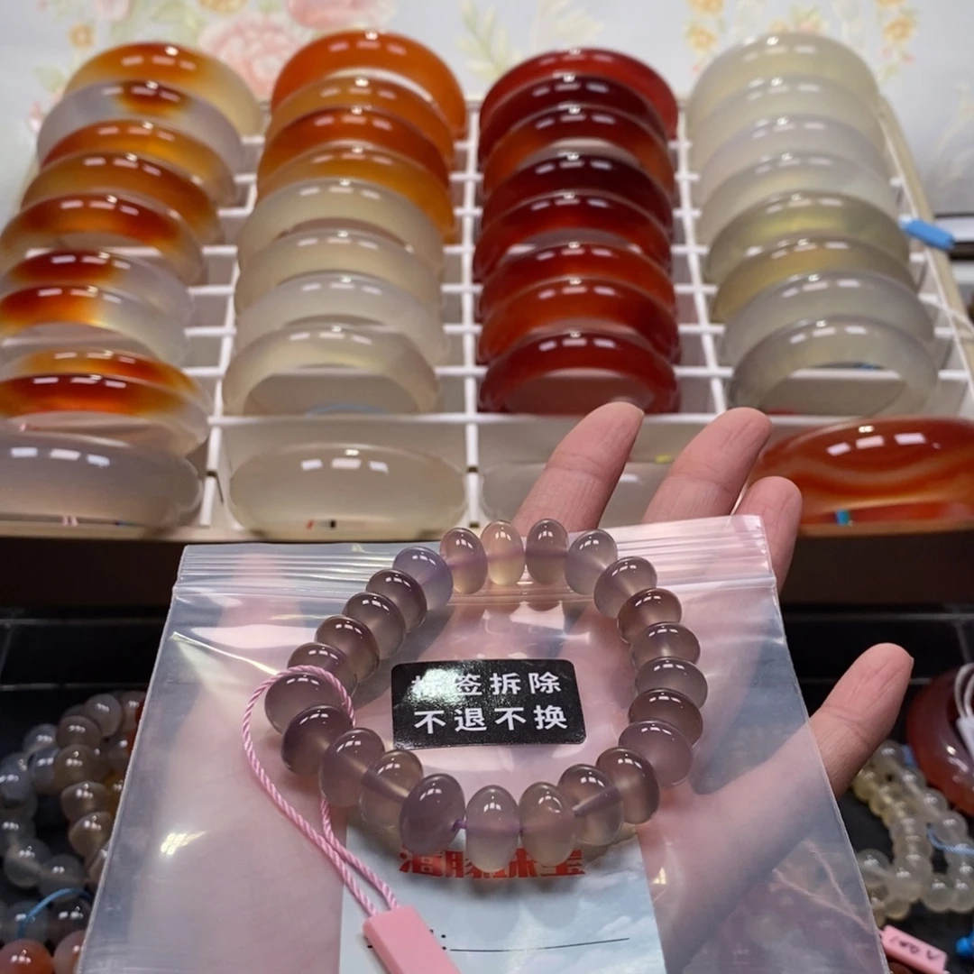 秋****玛瑙/玉髓未镶嵌手串沙花