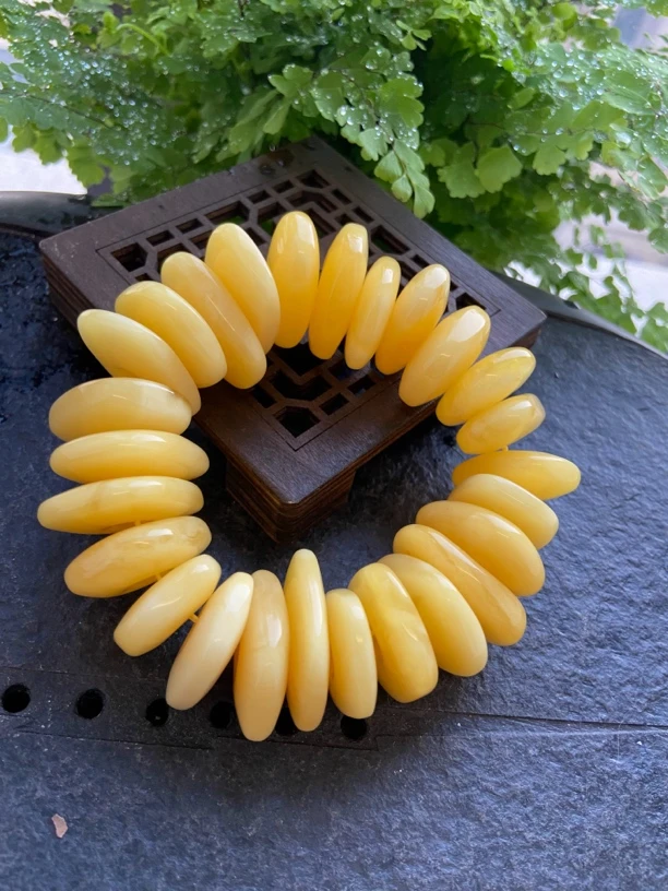 天然波罗的海原矿蜜蜡扣子随性手串个性气质