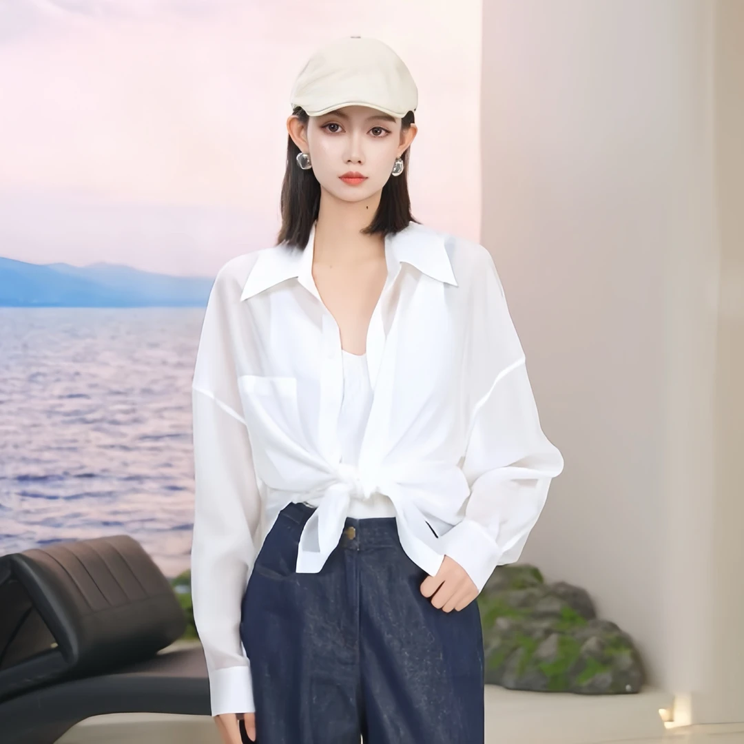 IDENTIFIES/易缔媤2025新款春夏薄款防晒韩版春游出行外搭D33003