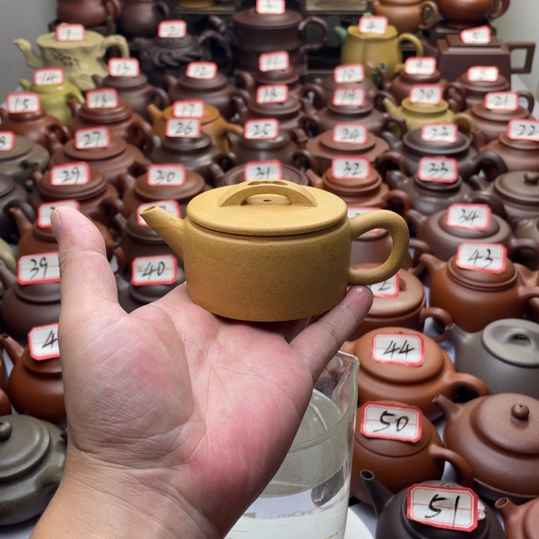 紫砂茶壶宜兴紫砂半手工