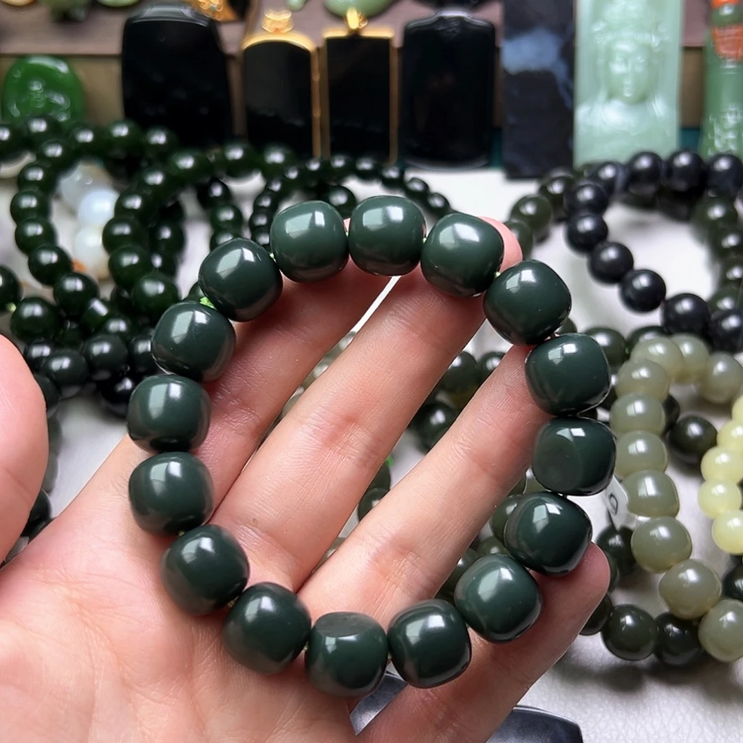 和田玉未镶嵌手链