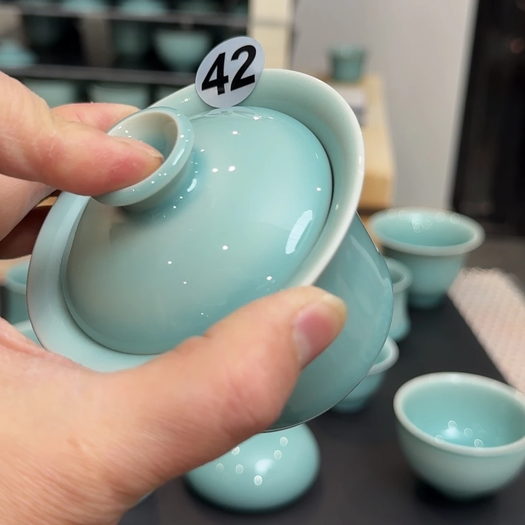 s***n龙泉窑青瓷南宋老釉福利盖碗42