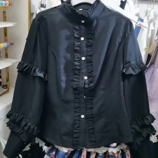 挂脖款宫廷风内搭黑色m