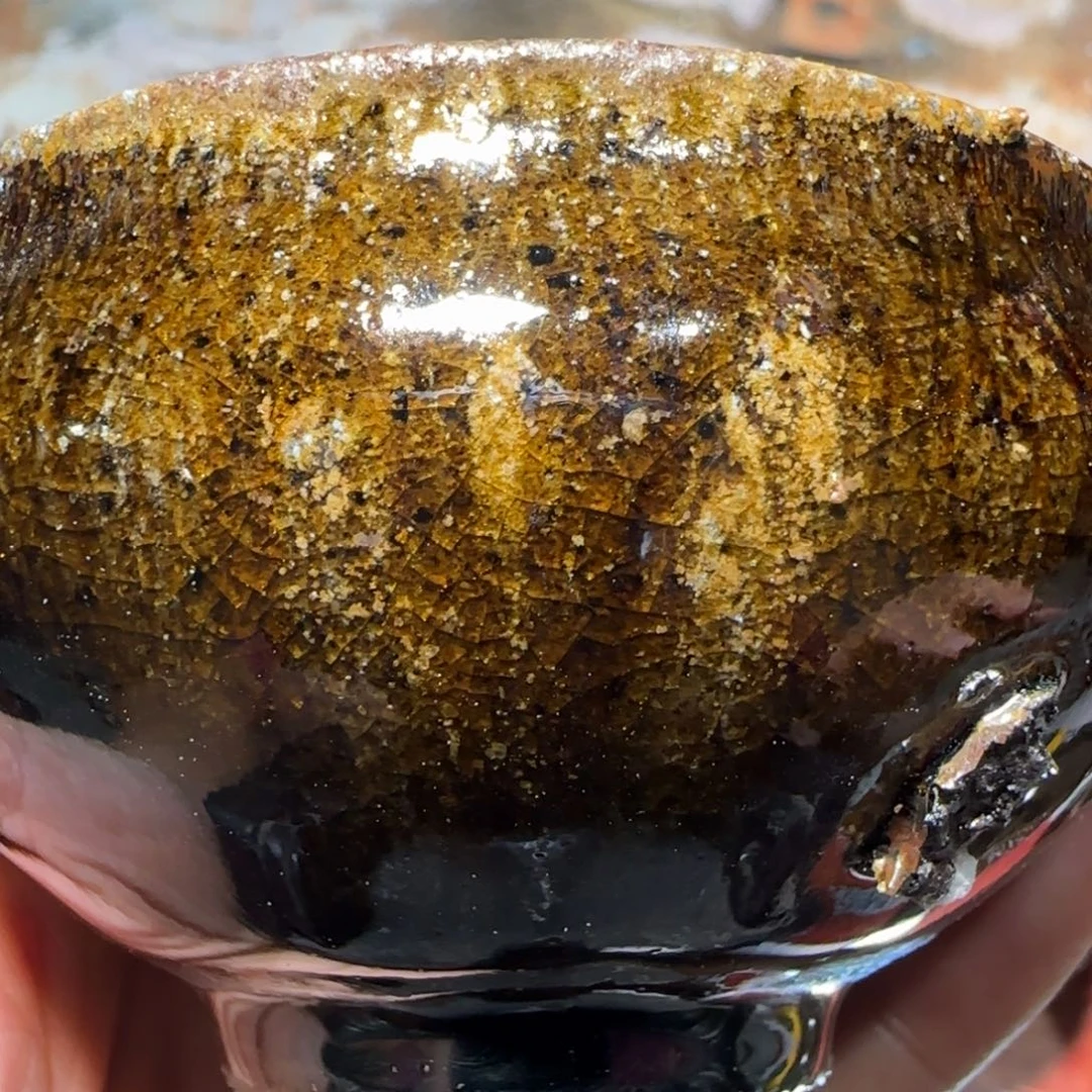 柴烧建盏茶盏茶杯626