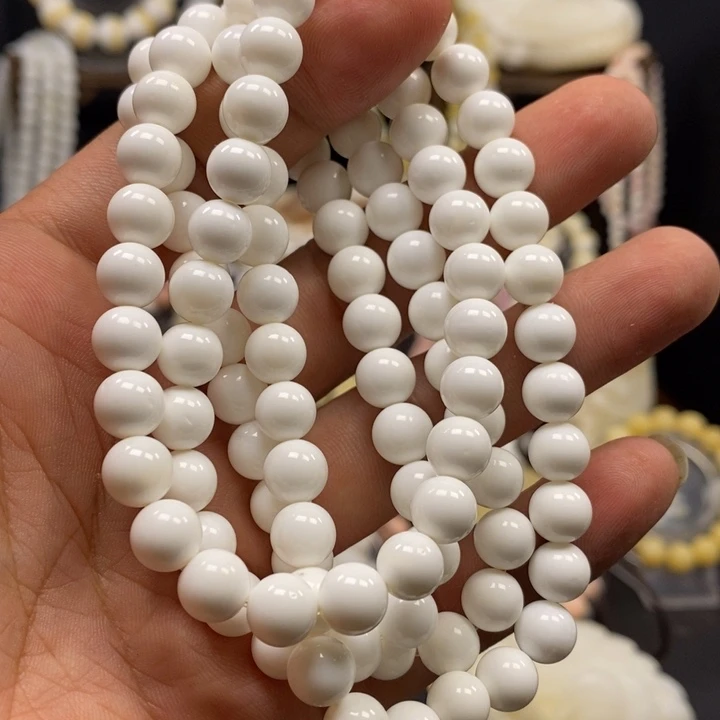 手串/手链贝壳08多圈108奶白