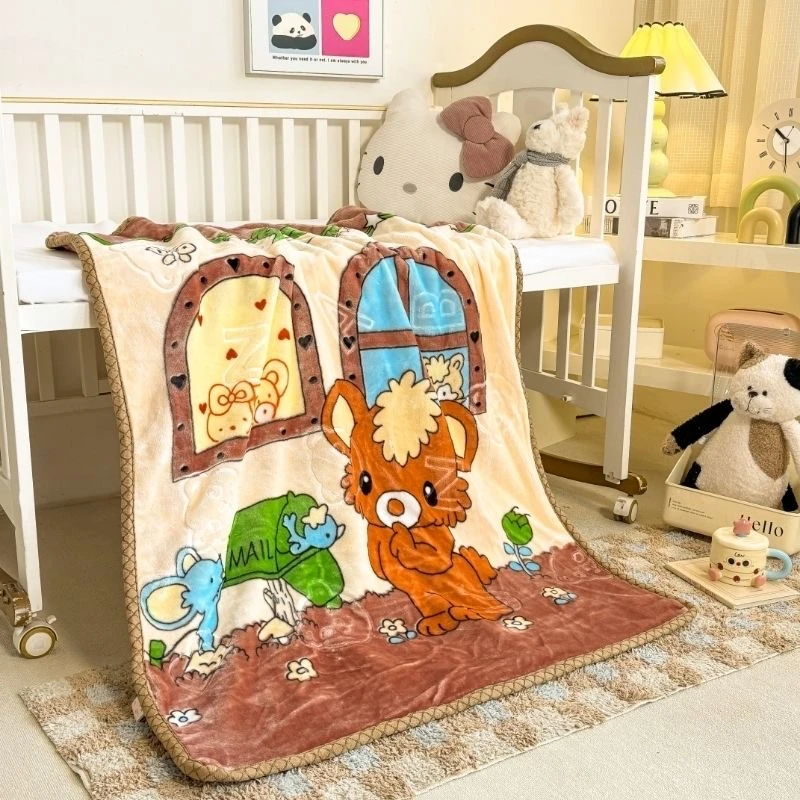 2024新款双层加厚儿童毛毯