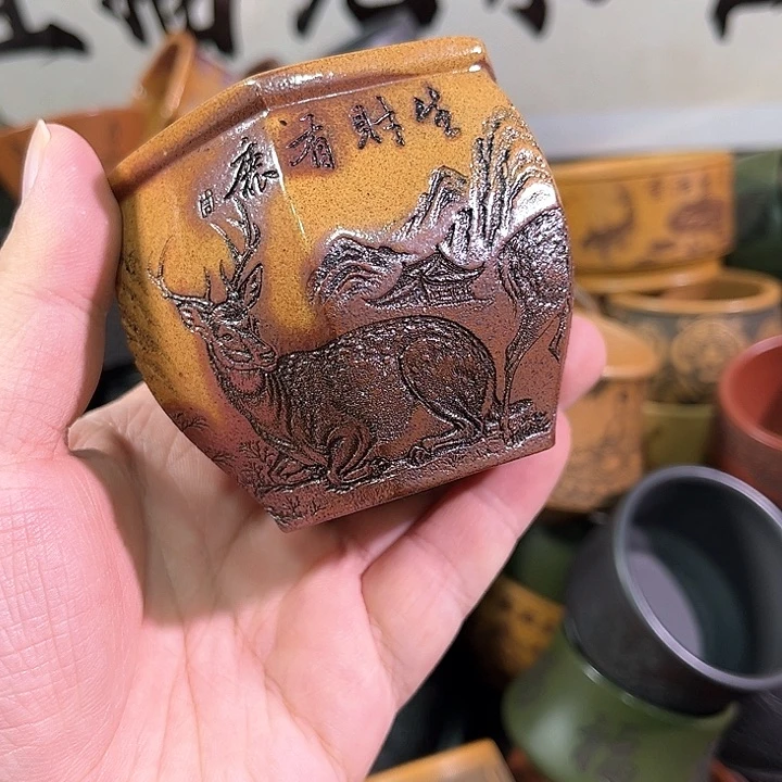 茶杯紫砂全手工紫砂主人杯