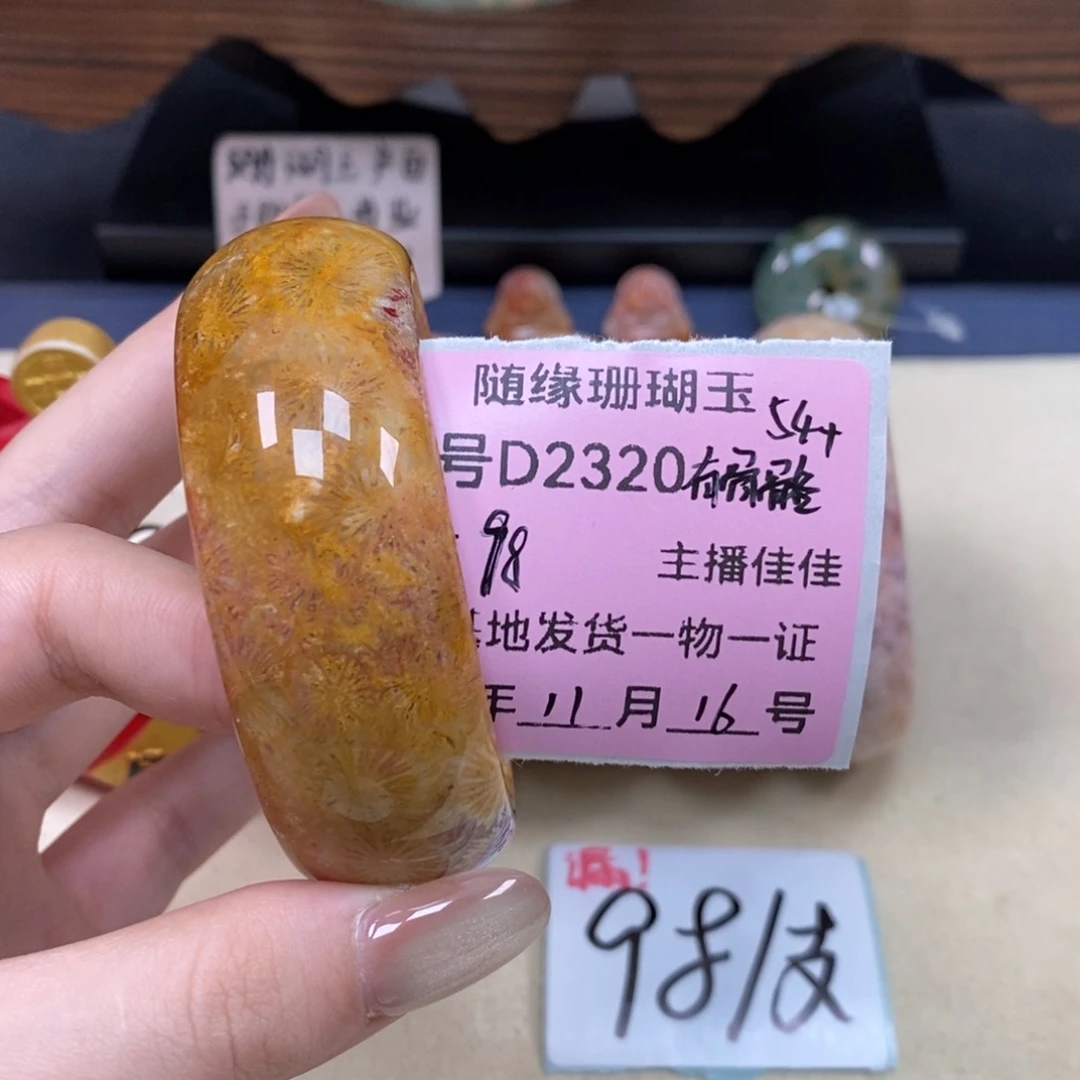 未镶嵌D2320硅化珊瑚（珊瑚玉）铜****部