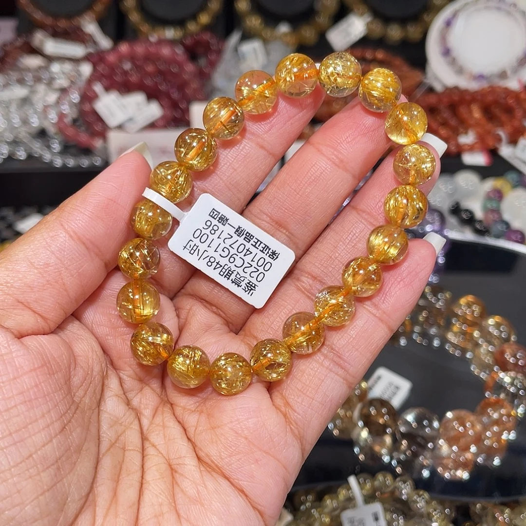 手串未镶嵌发晶已实名钛金9m