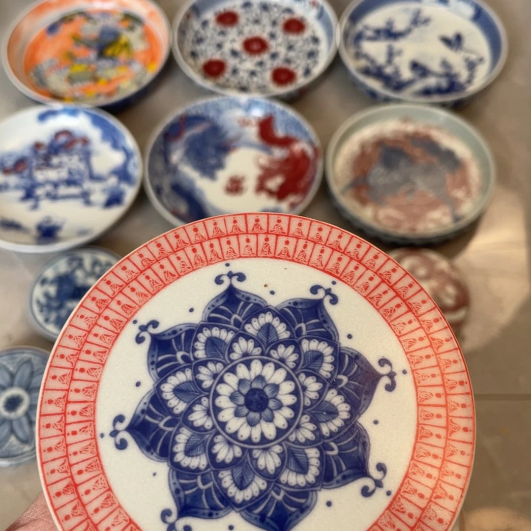 瓷片景德镇千佛塔片盖置