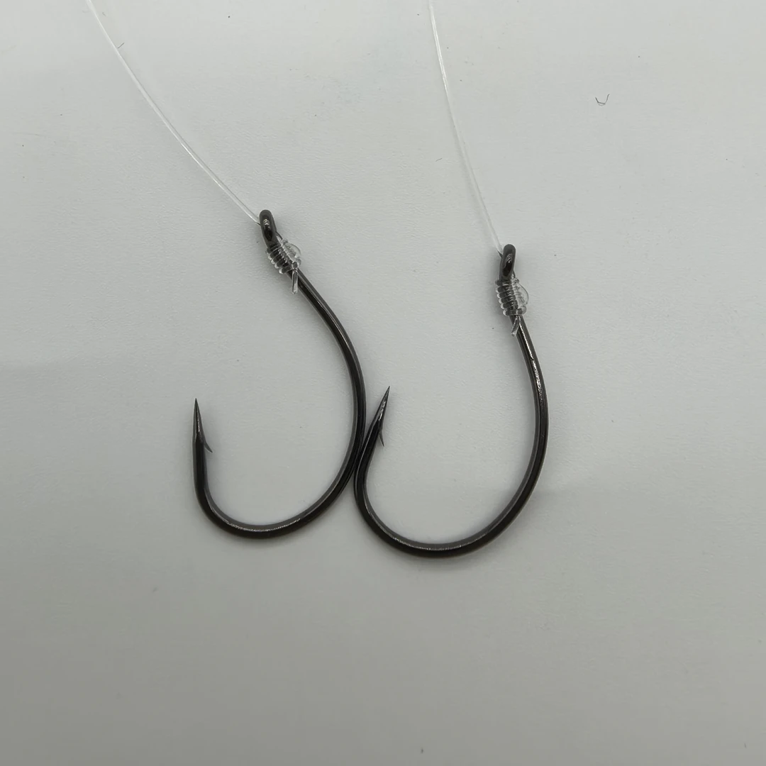 【阿杰精选】拉流钓鲈鱼漂虾钓组，碳线绑制海钓单钩、双钩钓组