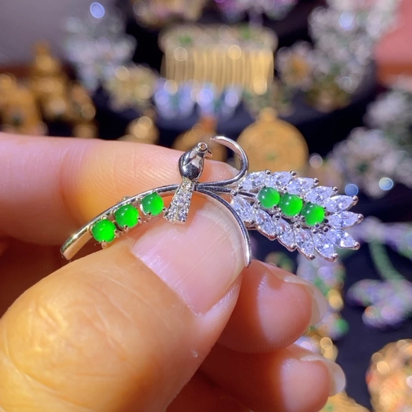 【闪购商品】银S925镶嵌挂件翡翠