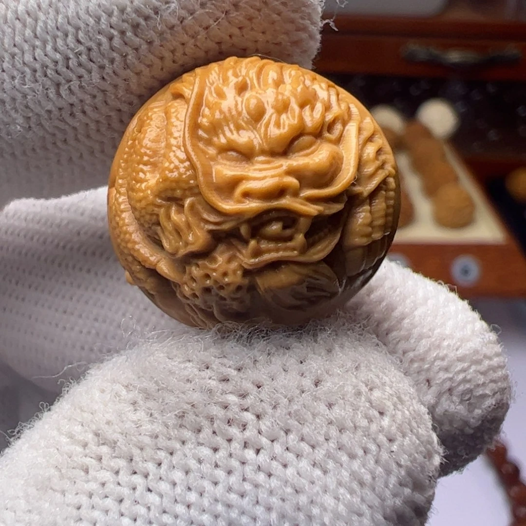 猴头核桃吊坠精工新龙珠18