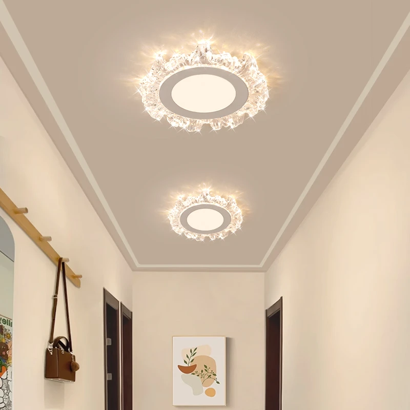 简约现代过道灯走廊灯玄关灯led阳台灯人体感应入户衣帽间吸顶灯