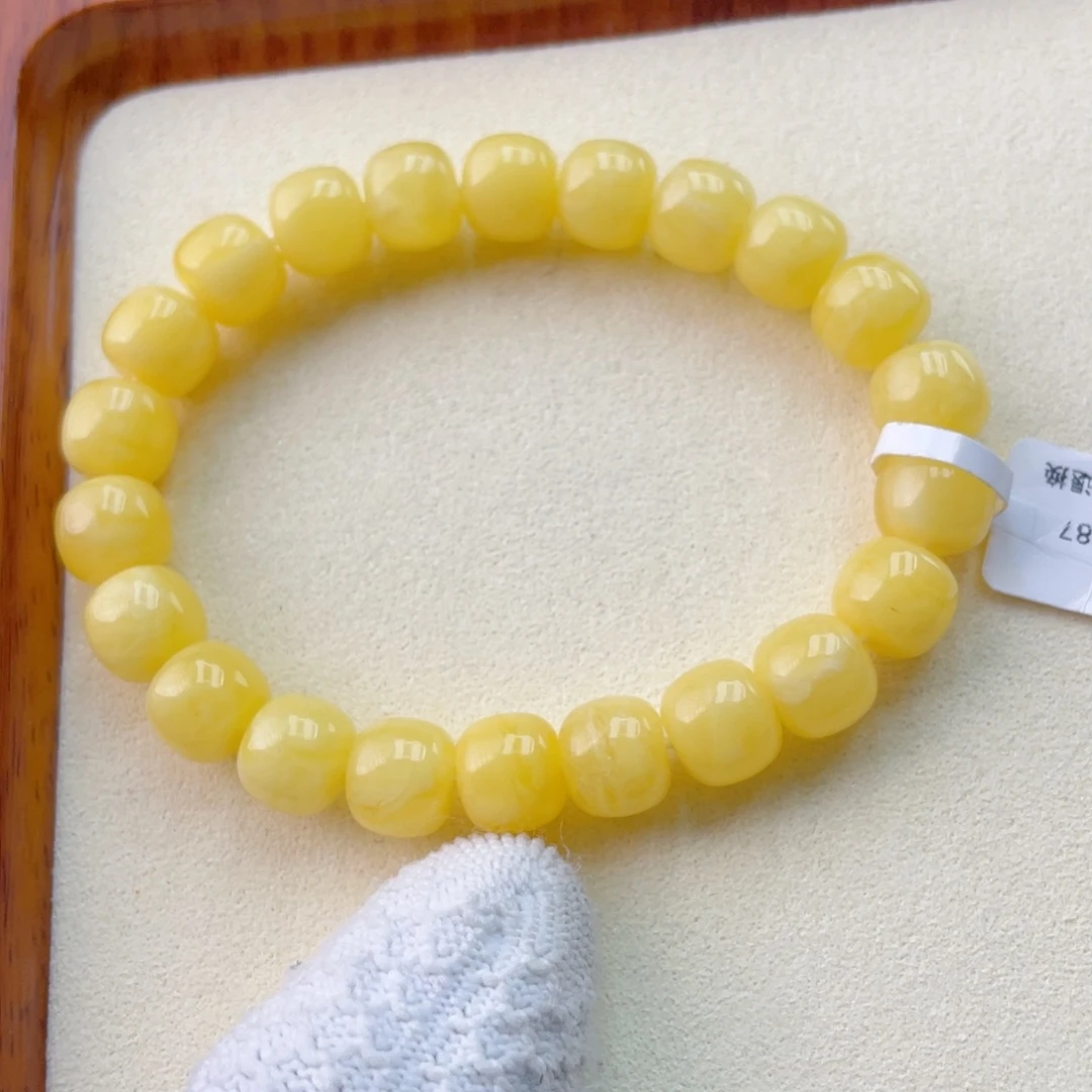 蜜蜡未镶嵌手链蜜蜡手串13.8克