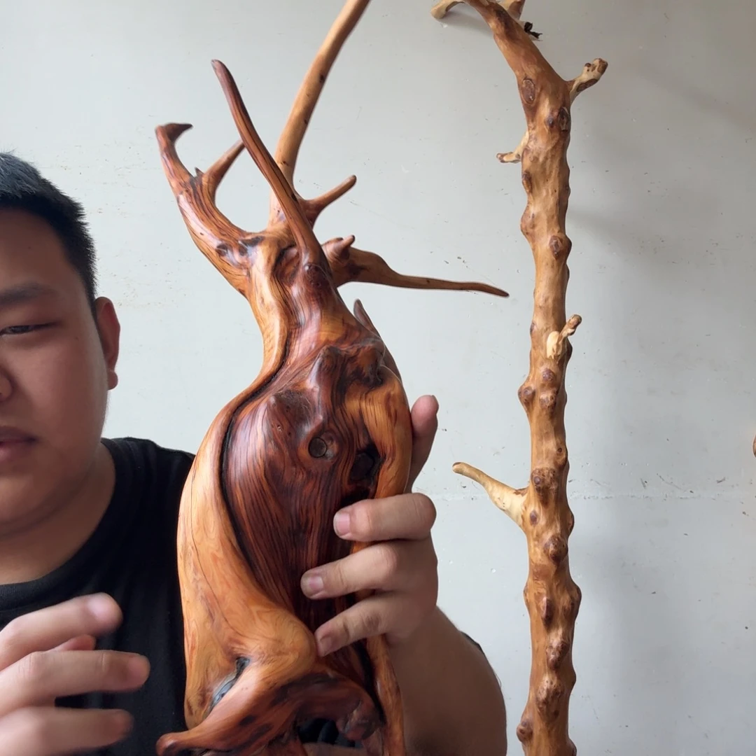 华**道太行崖柏摆件上车