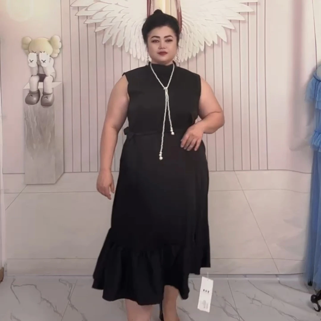 胖美女大码女装大码连衣裙