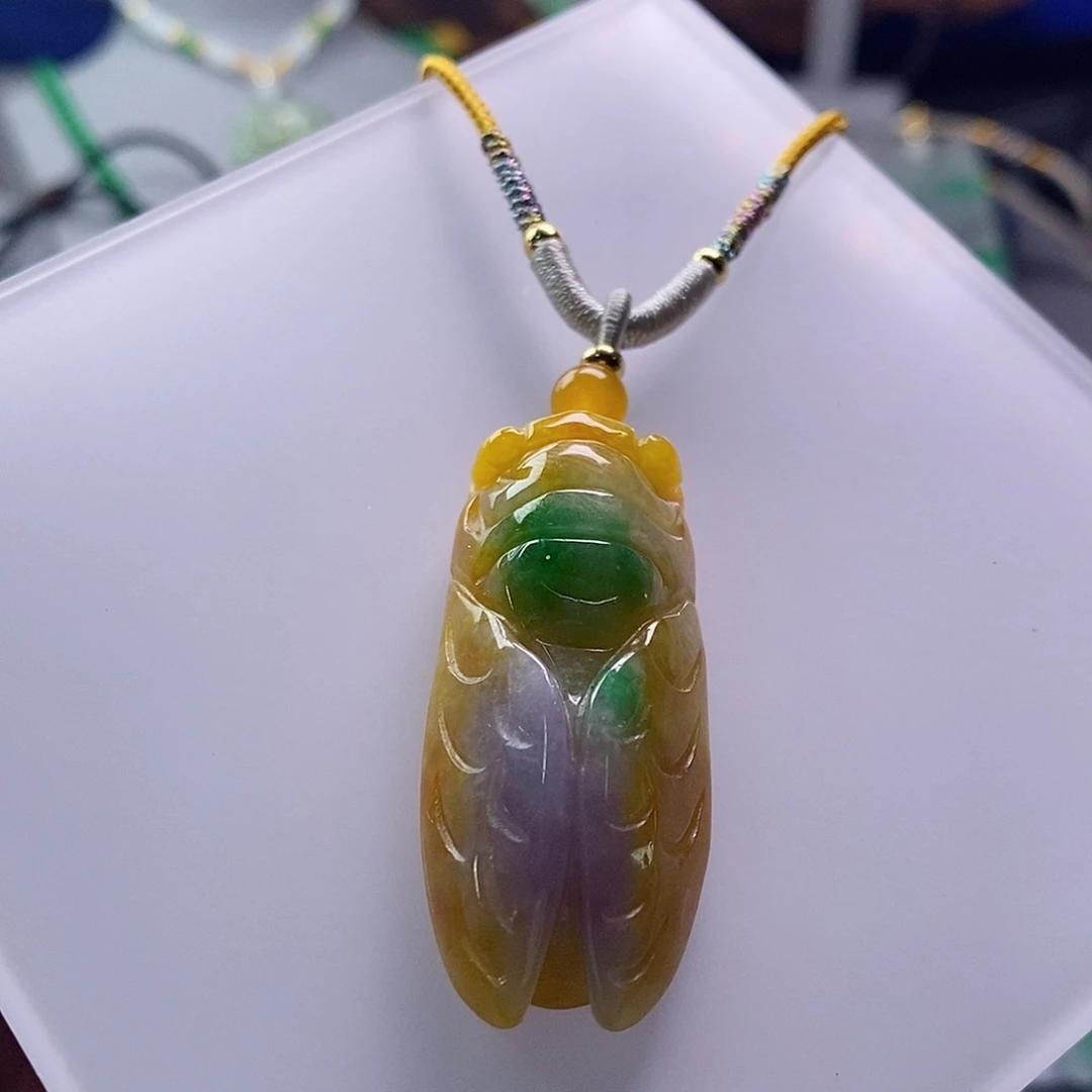 翡翠未镶嵌吊坠(赠链)