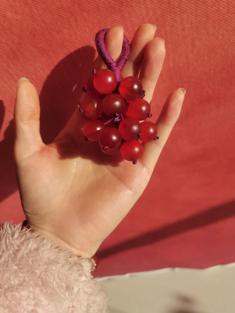 车内装饰皮皮珠葡萄串满血料非遗