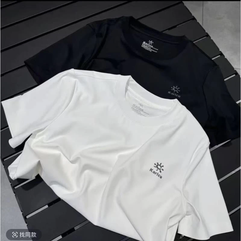 【奥莱专区】凯石头时尚男装夏季男士圆领短袖情侣T恤免烫处理运动