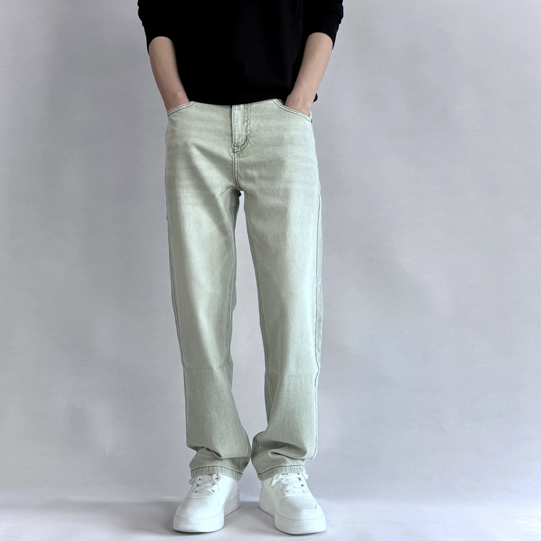 【宽松直筒】夏季超薄简约大气弹力软牛仔裤男款纯色水洗时尚百搭