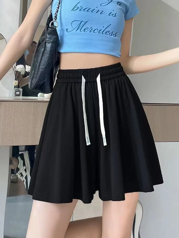 夏季薄款慵懒阔腿短裤