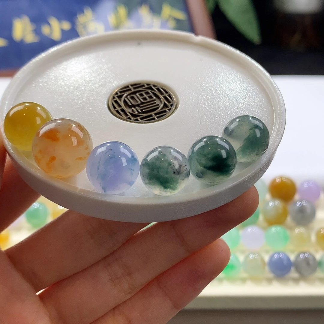 燕***宝翡翠散珠翡翠珠子