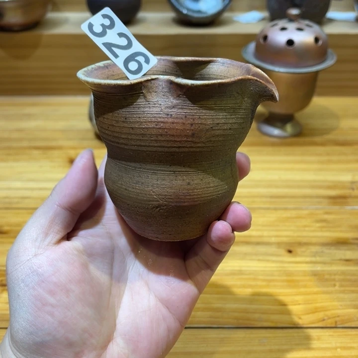 手工制作柴烧公道杯326