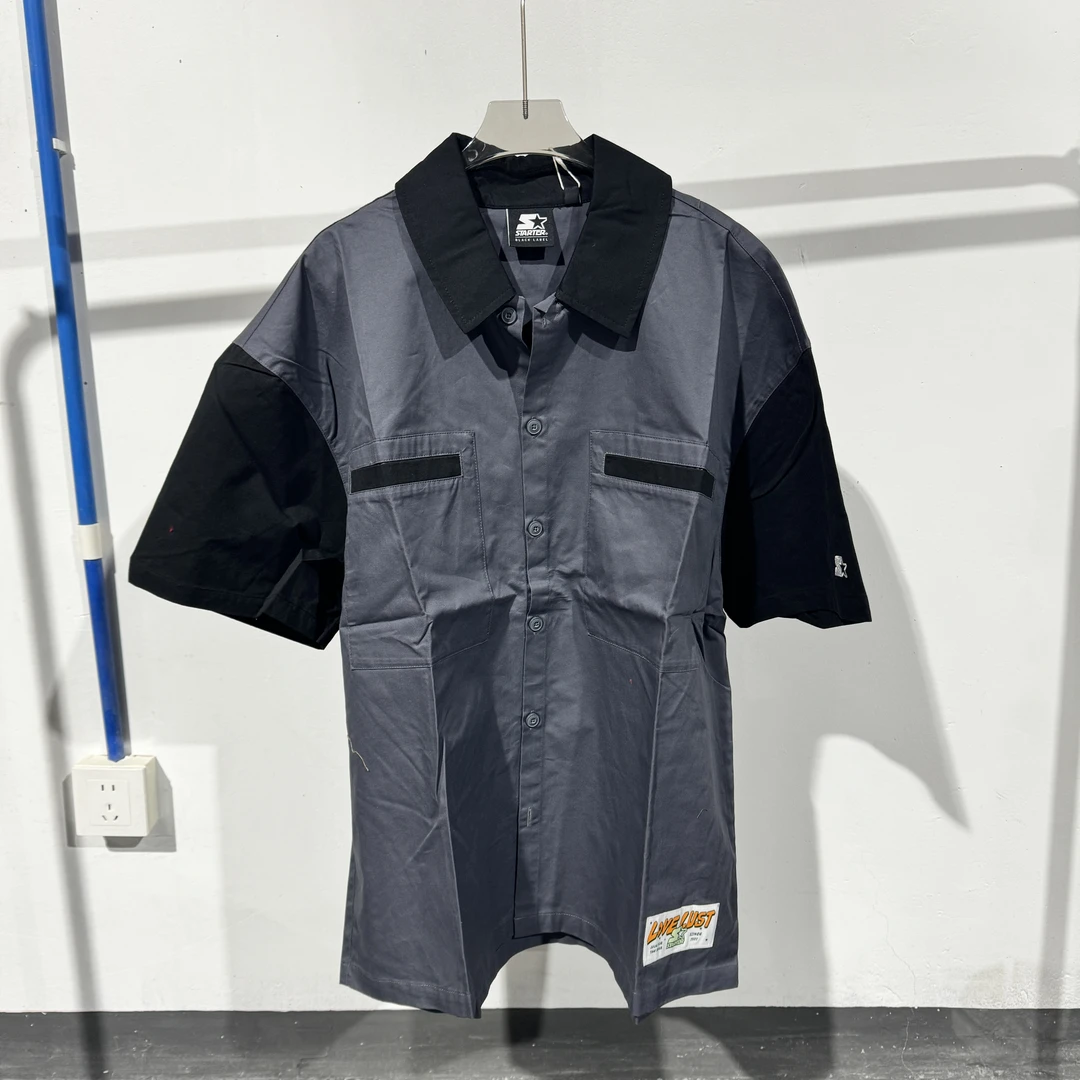 Starter 条纹蓝 短袖衬衫 STG2C0909M