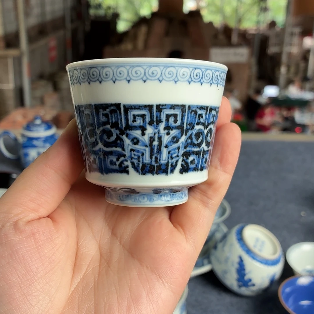 双板桥柴窑瓷器杯子
