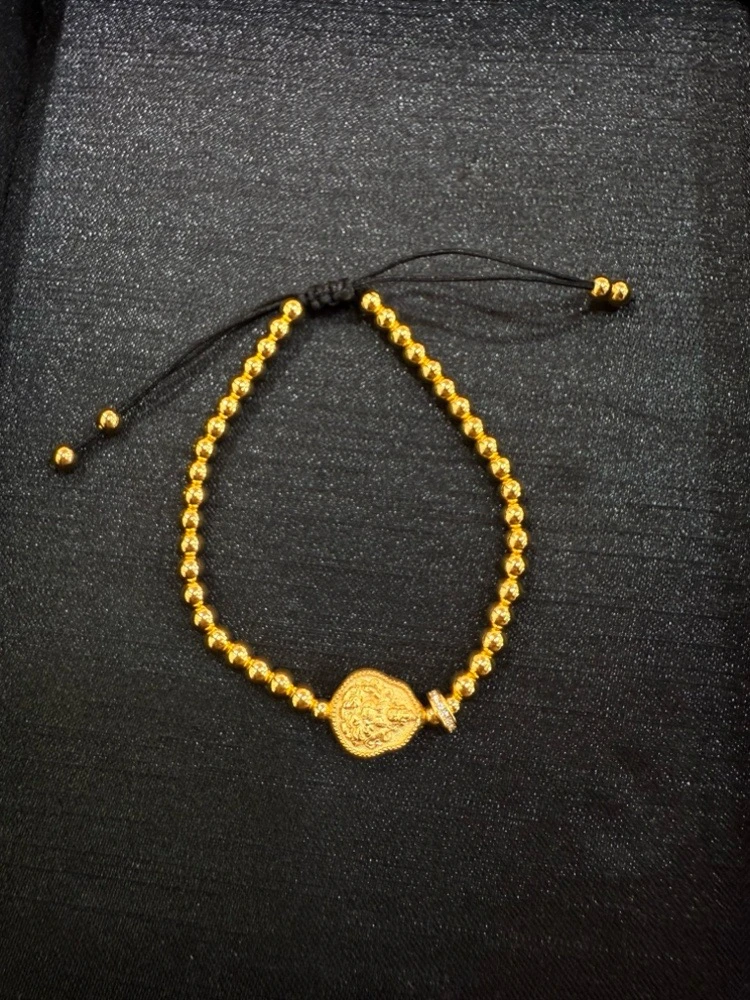 925银手链 福满如意金珠编绳手串小众时尚转运饰品110618