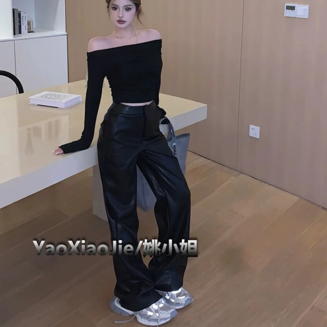 8989女神必备高品质皮裤
