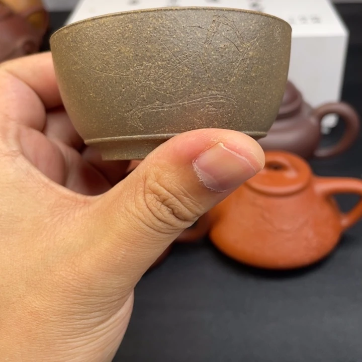 紫砂杯子半手工主人杯