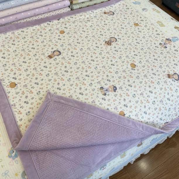 （全棉+绒）学生宿舍单床盖砂洗90飘窗垫沙发垫