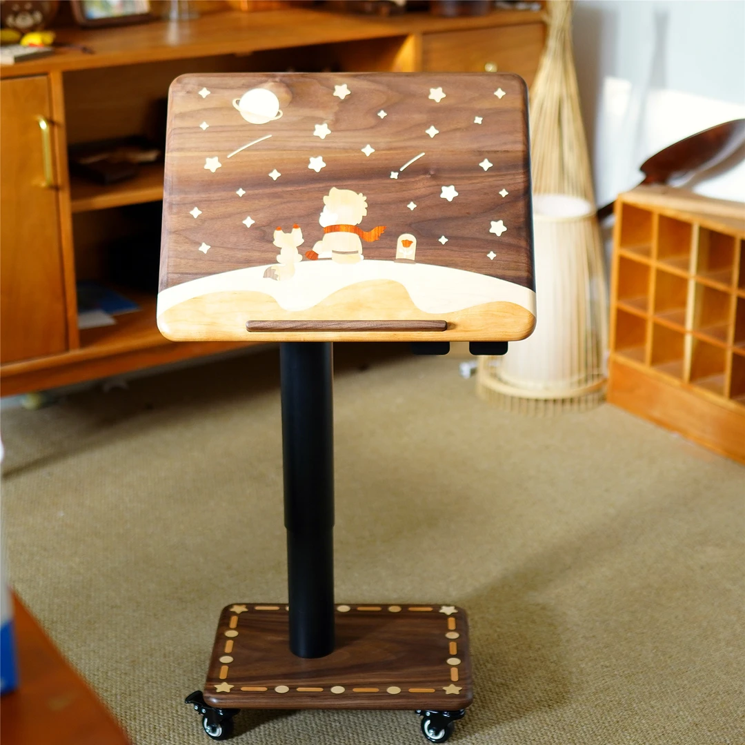 由物喜/王子玫瑰花升降阅读桌小桌板周年庆