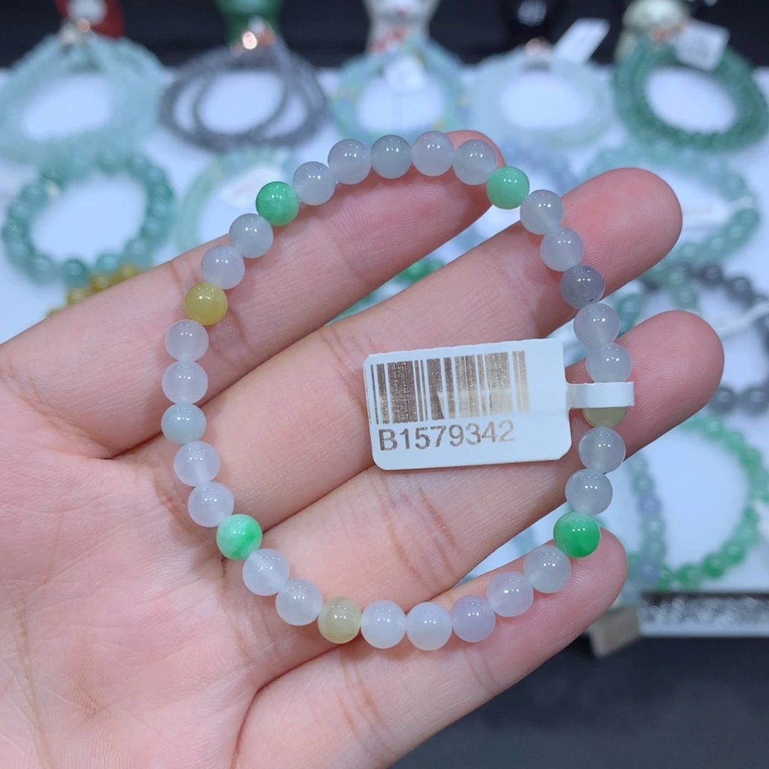 未镶嵌手串翡翠天然
