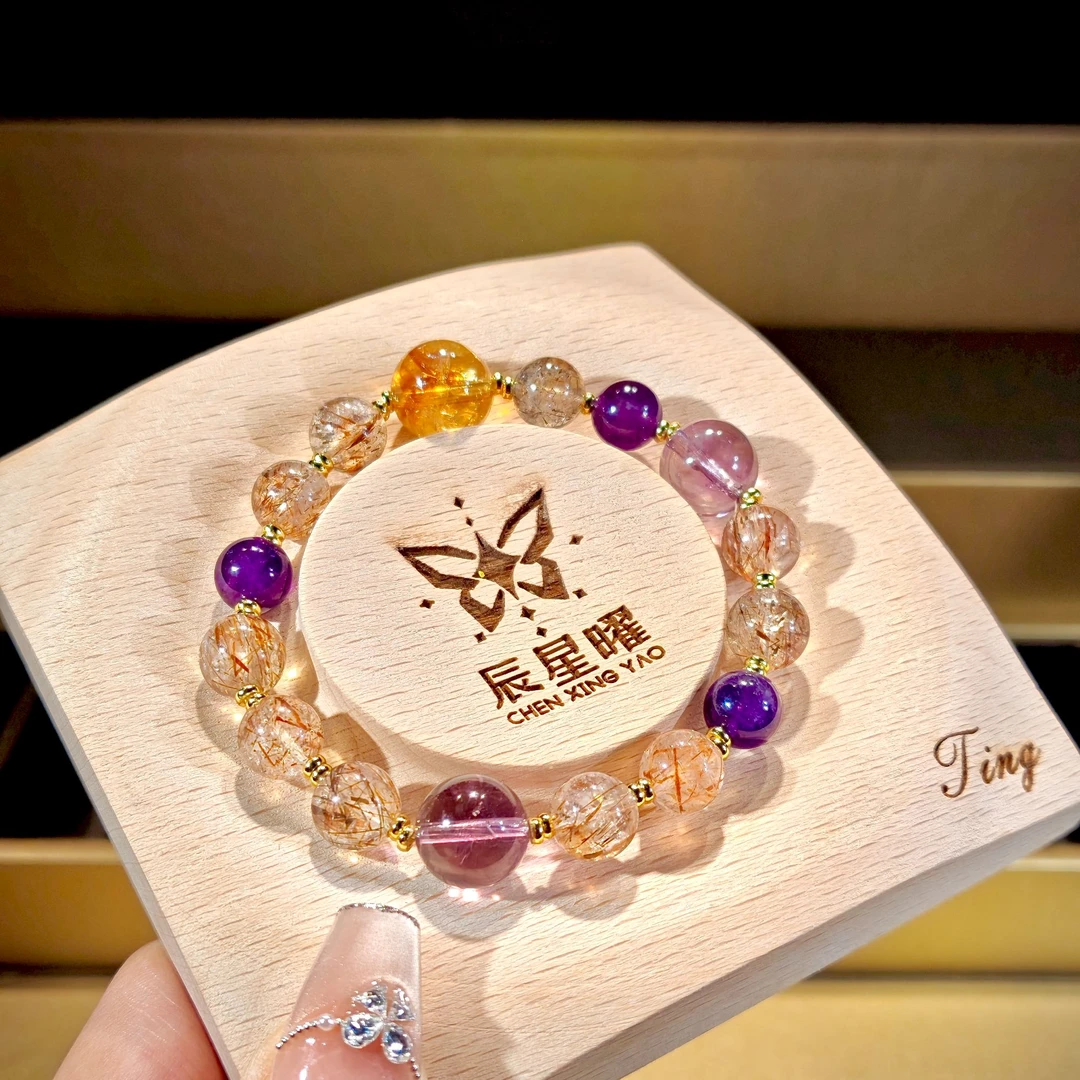 《姹紫嫣红》·水晶手串