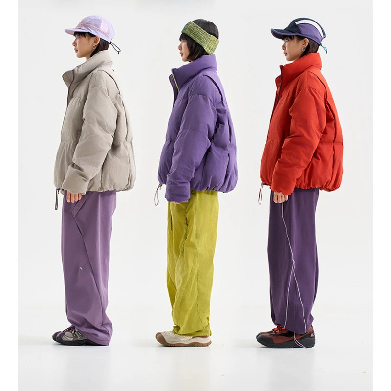 ZG 2025冬季新款情侣潮牌户外休闲保暖90白鸭绒外套男女羽绒服