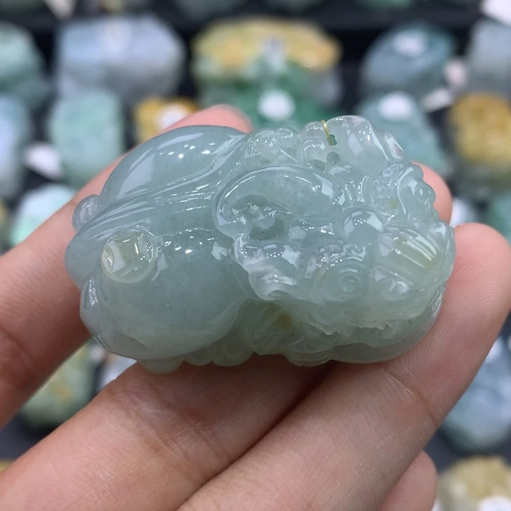 翡翠未镶嵌颈饰天然缅甸翡翠