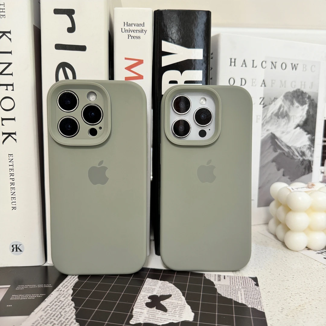 【铜绿色】适用苹果17/16系列液态硅胶防摔手机壳iPhone15/14/13/12