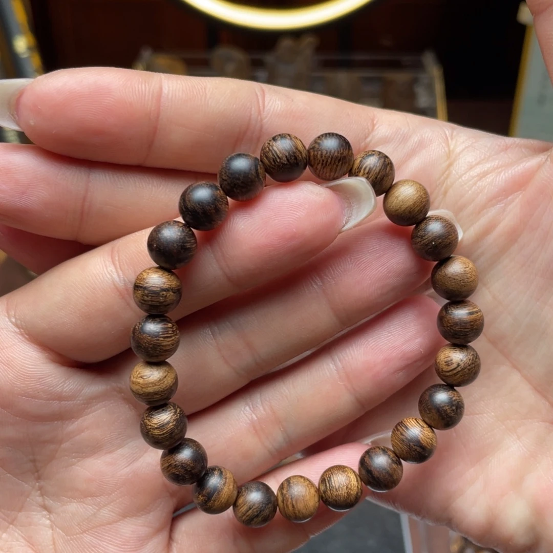 阳***光手串沉香越南芽庄白棋楠留疤