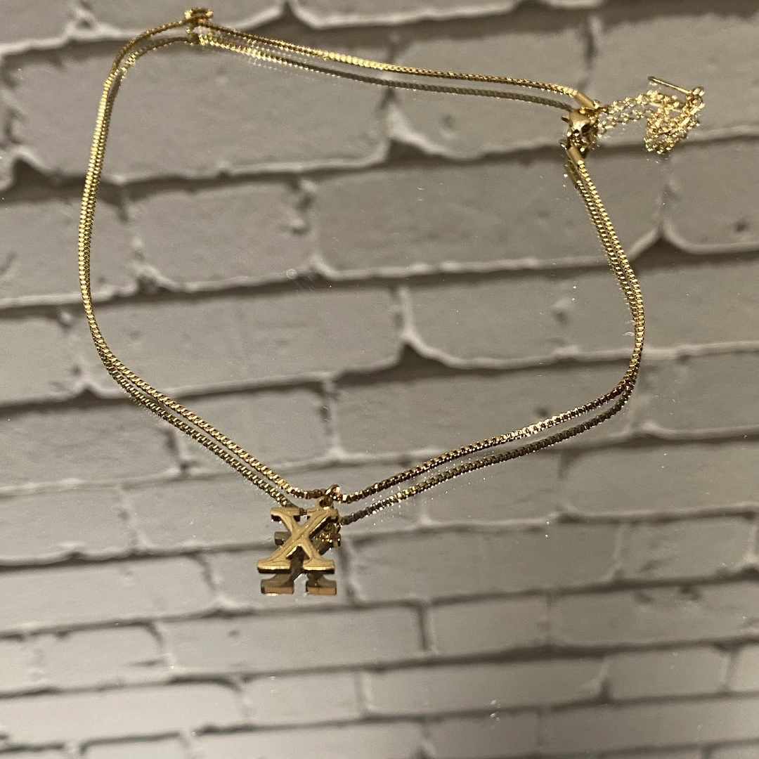 铜合金项链 字母X 小众百搭设计感时尚个性项链19TS7323-24